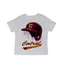 Central Michigan Chippewas Original Dripping Baseball Helmet Grey Cotton T-Shirt  by Vive La Fete