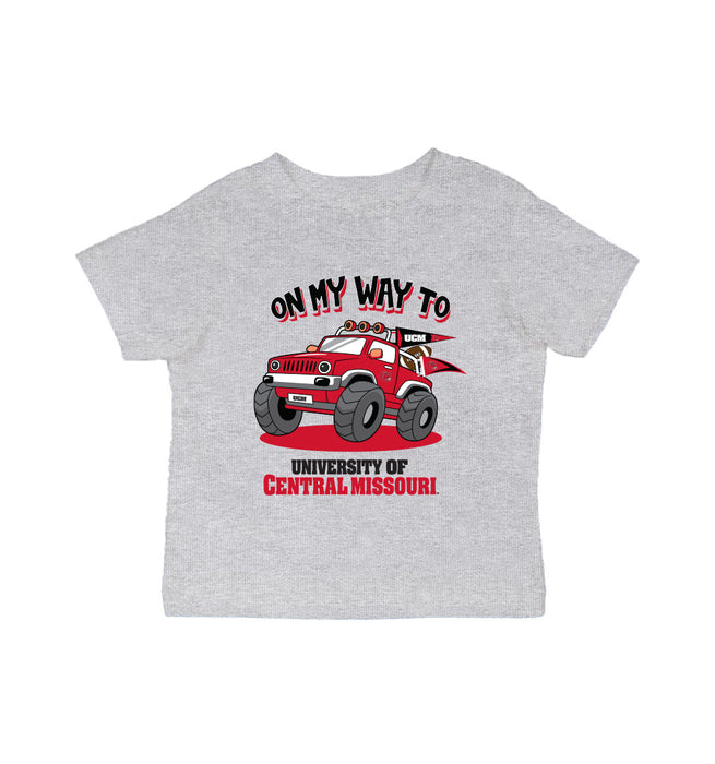 Central Missouri Mules Vive La Fete On My Way Monster Truck Grey Cotton Short Sleeve Tee