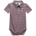 Charleston Cougars COC Embroidered Maroon Stripe Knit Boys Polo Bodysuit