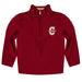 Charleston Cougars COC Vive La Fete Game Day Solid Maroon Quarter Zip Pullover Sleeves