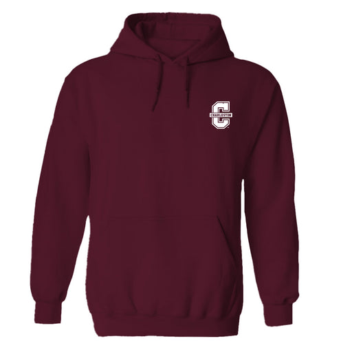 Charleston Cougars COC Hand Sketched Vive La Fete Impressions Artwork Maroon Cotton Fleece Long Sleeve Hoodie