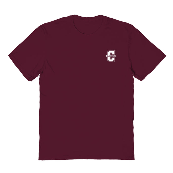 Charleston Cougars COC Vive La Fete Impressions Artwork Maroon Womens Cotton Tshirt