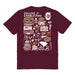 Charleston Cougars COC Vive La Fete Impressions Artwork Maroon Womens Cotton Tshirt - Vive La Fête - Online Apparel Store