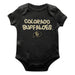 Colorado Buffaloes CU Vive La Fete Infant Game Day Black Short Sleeve Bodysuit