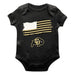 Colorado Buffaloes CU Vive La Fete Infant Game Day Black Short Sleeve Bodysuit