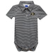 Colorado Buffaloes CU Embroidered Black Stripe Knit Polo Onesie