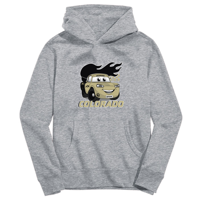 Colorado Buffaloes CU Full Speed Heather Grey Cotton Youth Hoodie