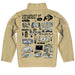 Colorado Buffaloes CU Hand Sketched Vive La Fete Impressions Artwork  Gold Boys Quarter Zip Pullover V1 - Vive La Fête - Online Apparel Store