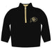 Colorado Buffaloes CU Hand Sketched Vive La Fete Impressions Artwork  Black Quarter Zip Pullover V1