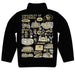 Colorado Buffaloes CU Hand Sketched Vive La Fete Impressions Artwork Black Boys Quarter Zip Pullover V1 - Vive La Fête - Online Apparel Store