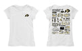 Colorado Buffaloes CU Hand Sketched Vive La Fete Impressions Artwork White Girls Cotton Short Sleeve Tee - Vive La Fête - Online Apparel Store