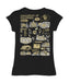 Colorado Buffaloes CU Hand Sketched Vive La Fete Impressions Artwork Black Girls Cotton Short Sleeve Tee - Vive La Fête - Online Apparel Store