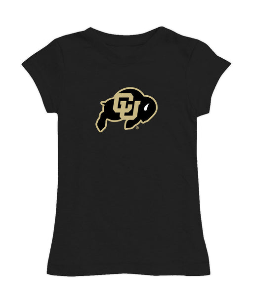 Colorado Buffaloes CU Girl´s Fitted Cotton T-shirt Black