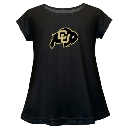 Colorado Buffaloes CU Short Sleeve Youth Cotton Top Black