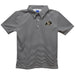 University of Colorado Embroidered Black Stripes Short Sleeve Polo Box Shirt