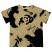 Colorado Buffaloes CU Vive La Fete Marble Boys Game Day Gold Short Sleeve Tee