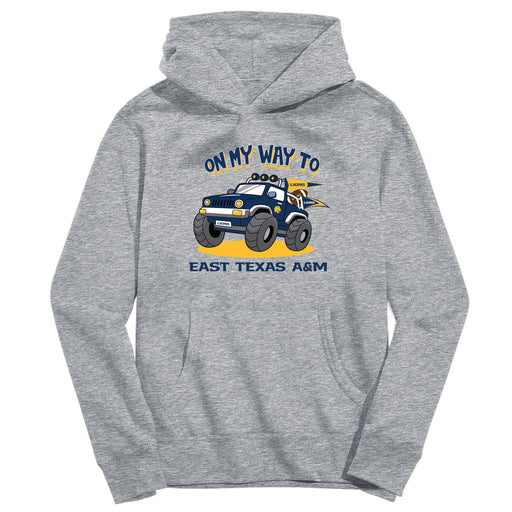 Central Missouri Mules Vive La Fete On My Way Monster Truck Grey Cotton Hoodie