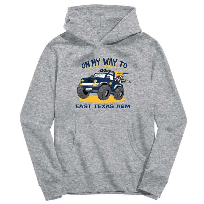 Central Missouri Mules Vive La Fete On My Way Monster Truck Grey Cotton Hoodie