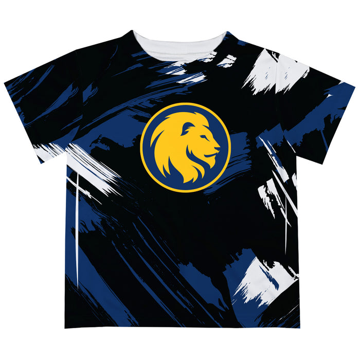 Central Missouri Mules Vive La Fete Boys Game Day Black Short Sleeve Tee Paint Brush