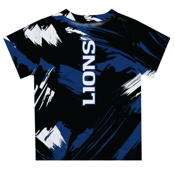 East Texas A&M University Lions Vive La Fete Boys Game Day Black Short Sleeve Tee Paint Brush