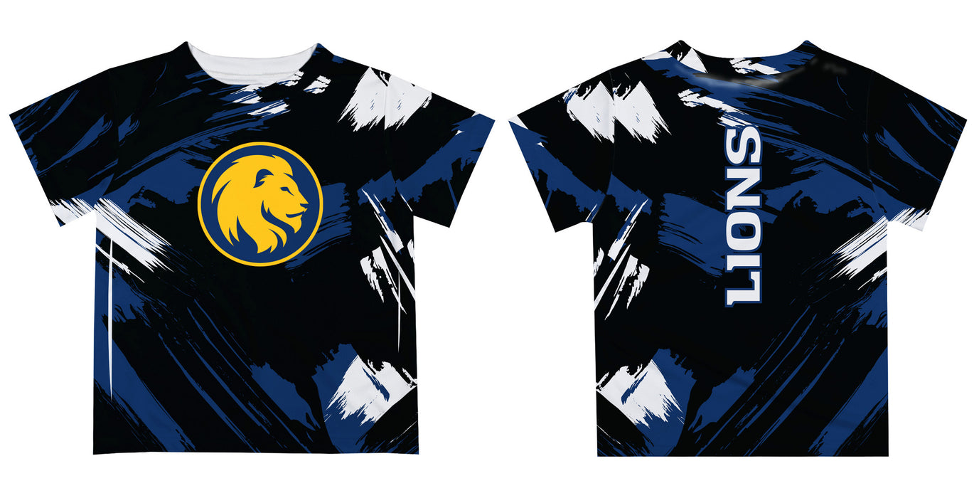 East Texas A&M University Lions Vive La Fete Boys Game Day Black Short Sleeve Tee Paint Brush