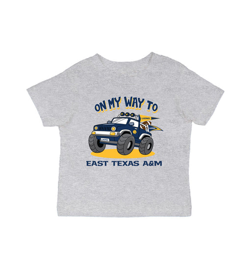 Central Missouri Mules Vive La Fete On My Way Monster Truck Grey Cotton Short Sleeve Tee