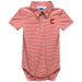 Cornell Big Red Embroidered Cardinal Red Stripe Knit Boys Polo Bodysuit