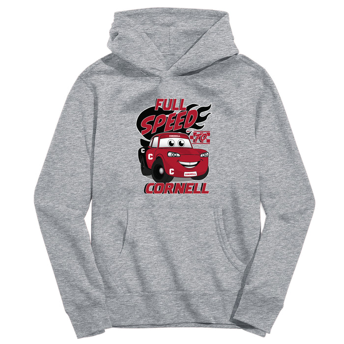 Cornell Big Red Vive La Fete Full Speed Grey Cotton Hoodie