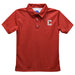 Cornell Big Red Embroidered Red Short Sleeve Polo Box Shirt