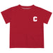 Cornell Big Red Hand Sketched Vive La Fete Impressions Artwork Boys Red Short Sleeve Tee Shirt
