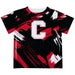 Cornell Big Red Vive La Fete Boys Game Day Black Short Sleeve Tee Paint Brush