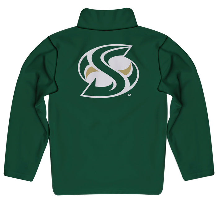 Sacramento State Hornets Vive La Fete Game Day Solid Green Quarter Zip Pullover Sleeves - Vive La Fête - Online Apparel Store