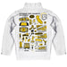 Cal State Los Angeles Golden Eagles Hand Sketched Vive La Fete Impressions Artwork White Boys Quarter Zip Pullover V1 - Vive La Fête - Online Apparel Store
