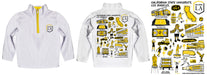 Cal State Los Angeles Golden Eagles Hand Sketched Vive La Fete Impressions Artwork White Boys Quarter Zip Pullover V1 - Vive La Fête - Online Apparel Store