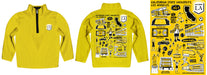 Cal State Los Angeles Golden Eagles Hand Sketched Vive La Fete Impressions Artwork Gold Boys Quarter Zip Pullover V1 - Vive La Fête - Online Apparel Store