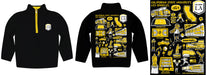Cal State Los Angeles Golden Eagles Hand Sketched Vive La Fete Impressions Artwork Black Boys Quarter Zip Pullover V1 - Vive La Fête - Online Apparel Store