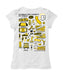 Cal State LA Golden Eagles  Hand Sketched Vive La Fete Impressions Artwork White Girls Cotton Short Sleeve Tee - Vive La Fête - Online Apparel Store
