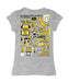Cal State LA Golden Eagles  Hand Sketched Vive La Fete Impressions Artwork Grey Girls Cotton Short Sleeve Tee - Vive La Fête - Online Apparel Store