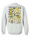 Cal State LA Golden Eagles Hand Sketched Artwork Black Crewneck Sweatshirt for Women - Vive La Fête - Online Apparel Store