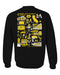 Cal State LA Golden Eagles Hand Sketched Artwork Black Crewneck Sweatshirt for Women - Vive La Fête - Online Apparel Store