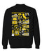 Cal State LA Golden Eagles Vive La Fete Impressions Black Cotton Crewneck Sweatshirt for Women
