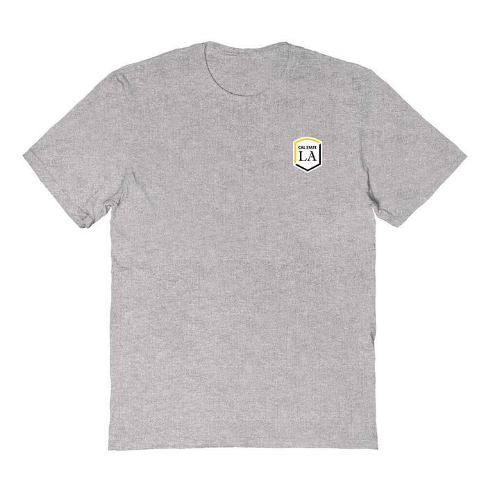 Cal State LA Golden Eagles  Vive La Fete Impressions Artwork Grey Womens Cotton Tshirt