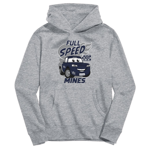 Colorado School of Mines Orediggers Full Speed Heather Grey Cotton Youth Hoodie