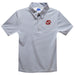Cal State Stanislaus Warriors CSUSTAN Embroidered Gray Stripes Short Sleeve Polo Box Shirt
