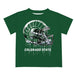 Colorado State Rams CSU Original Dripping Football Green T-Shirt by Vive La Fete