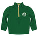 Colorado State Rams CSU Hand Sketched Vive La Fete Impressions Artwork  Green Quarter Zip Pullover V1