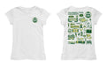 Colorado State Rams CSU Hand Sketched Vive La Fete Impressions Artwork White Girls Cotton Short Sleeve Tee - Vive La Fête - Online Apparel Store