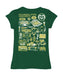 Colorado State Rams CSU Hand Sketched Vive La Fete Impressions Artwork Green Girls Cotton Short Sleeve Tee - Vive La Fête - Online Apparel Store