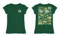 Colorado State Rams CSU Hand Sketched Vive La Fete Impressions Artwork Green Girls Cotton Short Sleeve Tee - Vive La Fête - Online Apparel Store