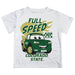 Colorado State Rams CSU Vive La Fete Toy Racing Car Boys Game Day White Short Sleeve Tee